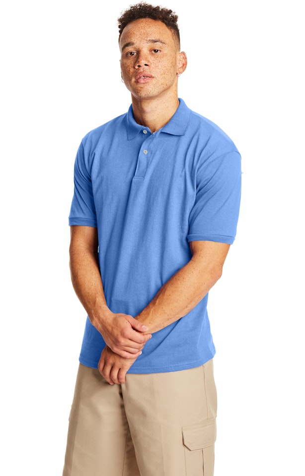 Unisex 5.2 oz. 50/50 EcoSmart® Jersey Knit Polo T-shirt