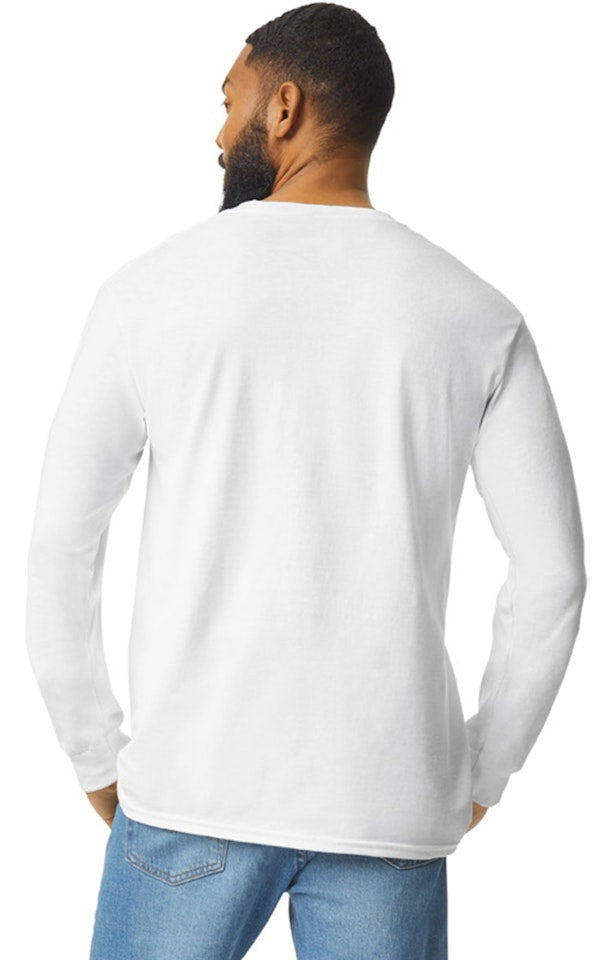Adult Unisex Ultra Cotton® 6 oz. Long-Sleeve Pocket T-shirt