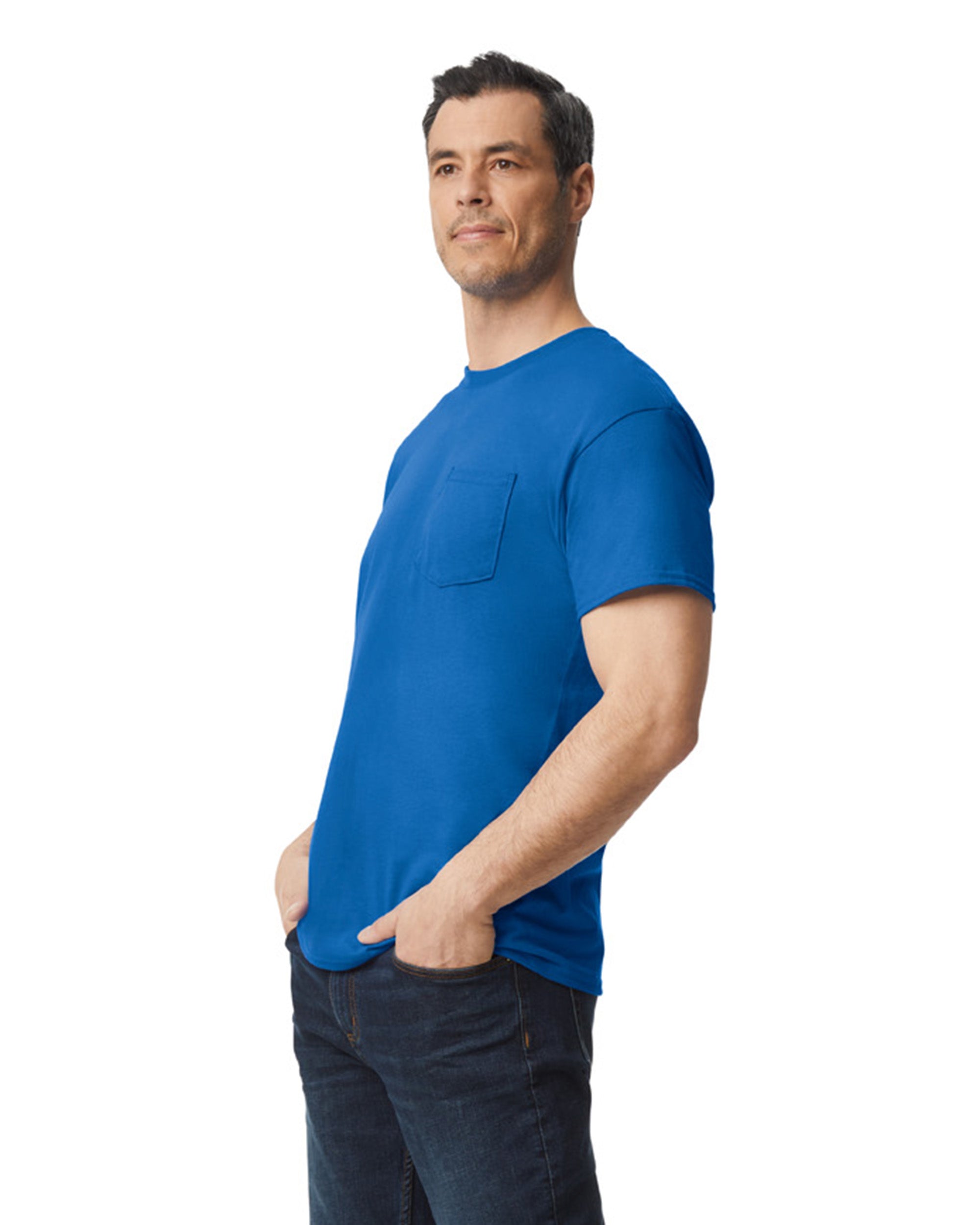 Adult Unisex 5.5 oz., 50/50 Pocket T-Shirt
